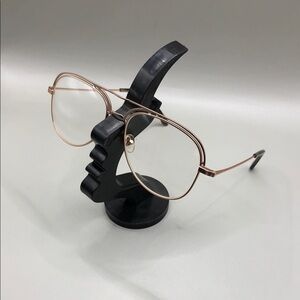 Original Penguin THE DADDY Eyeglasses Pilot Aviator Gold Metal Stainless Steel